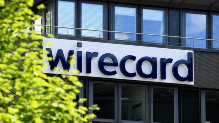 Das Firmen-Logo von Wirecard in Aschheim bei München