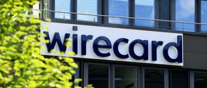 Das Firmen-Logo von Wirecard in Aschheim bei München