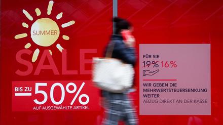 Schaufenster in der Hamburger Innenstadt 
