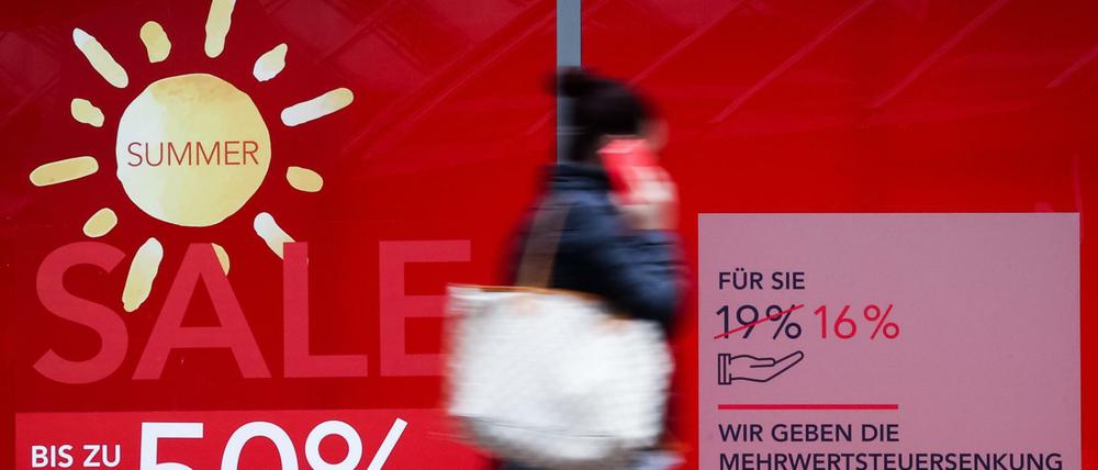 Schaufenster in der Hamburger Innenstadt 