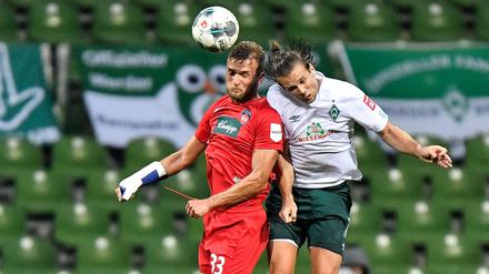 Enge Angelegenheit: Zwischen Bremen und Heidenheim ging es zur Sache.