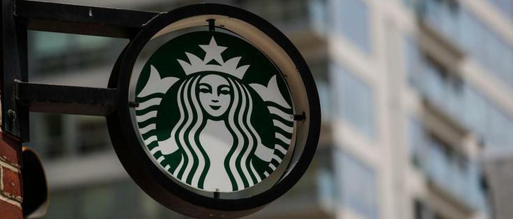 Das Logo der US-Kaffeekette Starbucks.