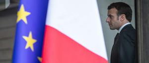 Seine Partei hat bei den Kommunalwahlen vergangene Woche eine Niederlage erlebt: Emmanuel Macron (Archivbild)