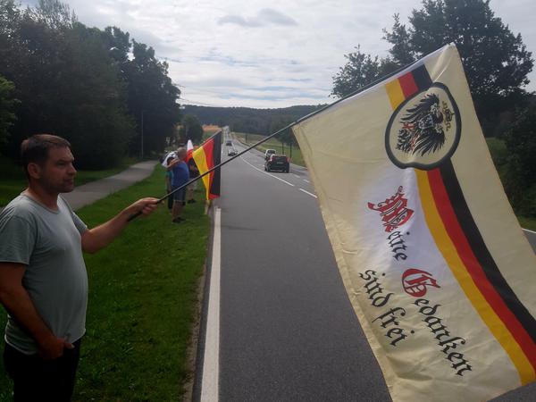 Rico Maleskat findet es unfair, dass die Proteste in die rechte Ecke gestellt würden.