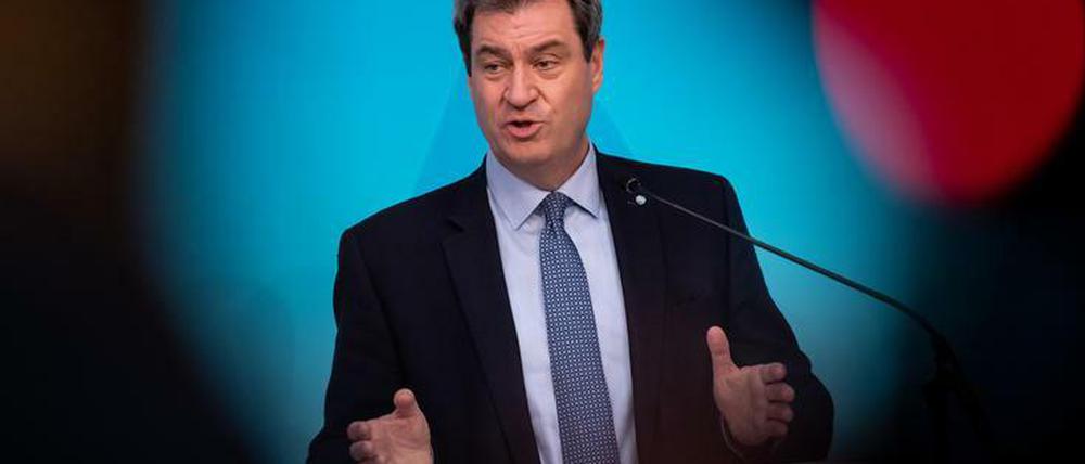 Markus Söder, Ministerpräsident von Bayern, sieht in der Coronakrise im Berliner Senat vor allem Uneinigkeit.
