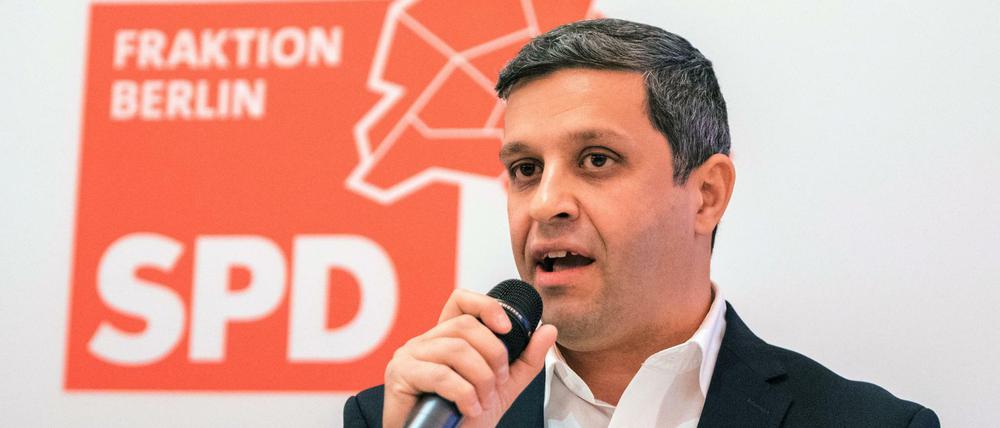 Der Berliner SPD-Fraktionsvorsitzende Raed Saleh.