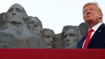 US-Präsident Donald Trump am Mount Rushmore 