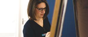 Karriere am Reißbrett? Susanne Schösser hält Gedanken auf einem Flipchart fest. Ein Berufsweg wie der ihre ihre lässt sich aber kaum planen.