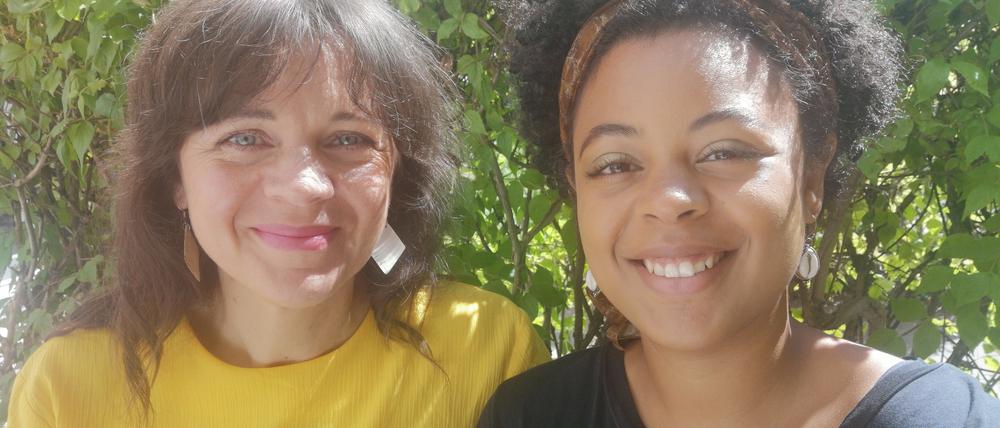 Ulrike Düregger und Kalsoumy Balde.