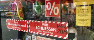 Deko Behrendt muss schließen.