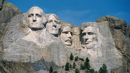 Heiliger Berg. Die Präsidentenköpfe am Mount Rushmore. 