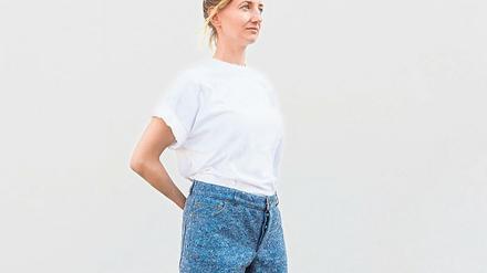 Hose aus geschredderten Jeans von Tim van der Loo.