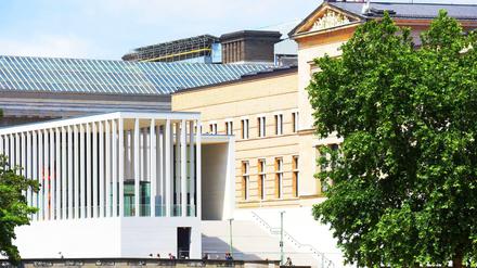 Riesentanker: Jüngster Neuzugang bei den Staatlichen Museen der Preußenstiftung ist die James-Simon-Galerie als Eingangsgebäude für die Museumsinsel.