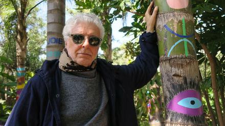 André Heller in seinem Anima-Garten bei Marrakesch.