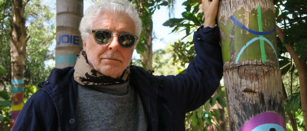 André Heller in seinem Anima-Garten bei Marrakesch.
