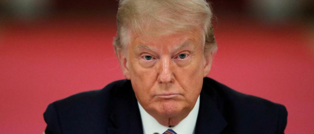 Donald Trump, Präsident der USA bei einer Veranstaltung zu Schulöffnungen im Weißen Haus.