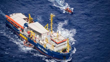 Das deutsche Rettungsschiff „Sea-Watch 3“ ist im Mittelmeer unterwegs.