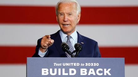 Joe Biden verspricht den besseren Aufschwung: in der Firma McGregor Industries in Dunmore, Pennsylvania.