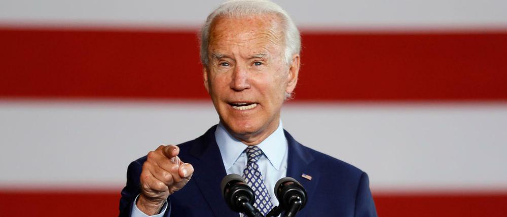 Joe Biden verspricht den besseren Aufschwung: in der Firma McGregor Industries in Dunmore, Pennsylvania.