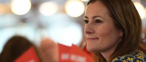 Janine Wissler, Fraktionsvorsitzende der Linken im Hessischen Landtag