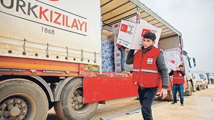 Dringend benötigt. Drei Millionen Flüchtlinge in der syrischen Provinz Idlib sind von Hilfslieferungen abhängig. 