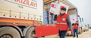Dringend benötigt. Drei Millionen Flüchtlinge in der syrischen Provinz Idlib sind von Hilfslieferungen abhängig. 