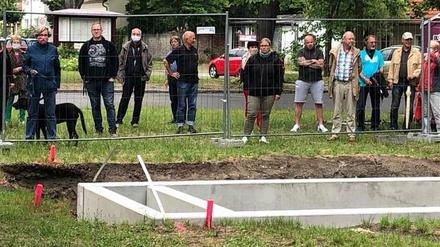 Auf dem Anger von Müggelheim, dem alten Ortskern, soll ein schlichter Betonbau zur Regelung des Gasdrucks entstehen.