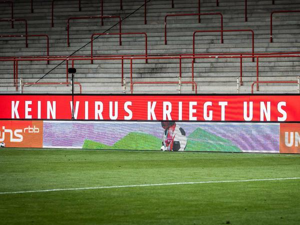 Immer weiter ganz nach vorn: Der 1. FC Union hat seinen eigenen Weg, mit der Coronakrise umzugehen.