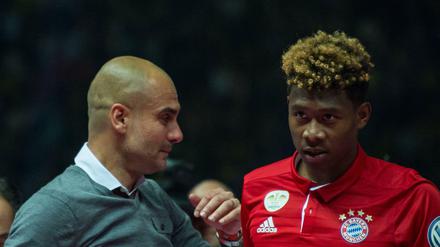 Bald wieder vereint? Pep Guardiola würde David Alaba (r.) gern zu Manchester City holen.