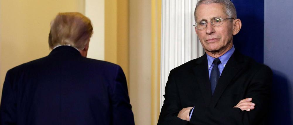 US-Präsident Donald Trump und der Top-Virologe Anthony Fauci haben seit Wochen nicht mehr direkt miteinander gesprochen.