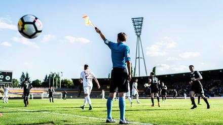 Ein reguläres Fußballspiel wie hier das Berliner Pokalfinale dürfte in der Hauptstadt wohl erst im September stattfinden.