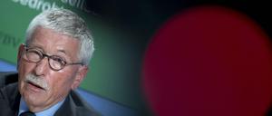 Thilo Sarrazin, Mitglied der SPD Westend, bei der Vorstellung seines Buches "Feindliche Übernahme". 