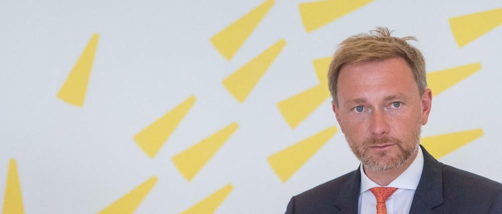 Der starke Mann der Partei: Christian Lindner Bundesvorsitzender der FDP. 