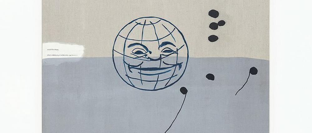 Die Welt dreht sich weiter. Das Gemälde „Sie hat es sich jetzt anders überlegt“ von Malte Zenses entstand 2020.