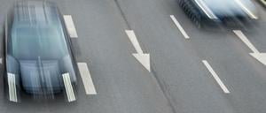 Der morgendliche Berufsverkehr ist auf der Leipziger Straße in Frankfurt (Oder).