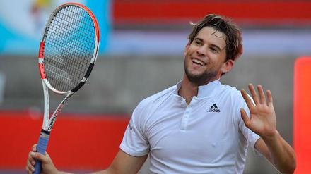 Da kommt Freude auf. Dominic Thiem siegte im Steffi-Graf-Stadion.