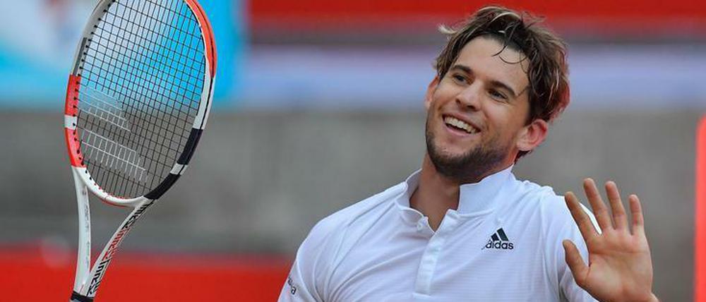 Da kommt Freude auf. Dominic Thiem siegte im Steffi-Graf-Stadion.