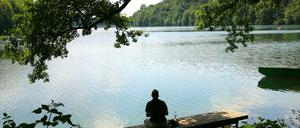 Am "Schmalen Luzin" in Feldberg: Zu DDR-Zeiten wurden bis zu 75.000 Gäste im Jahr gezählt, heute ist die Feldberger Seenlandschaft vom Massentourismus weit entfernt.