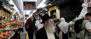 Ein Markt in Jerusalem People