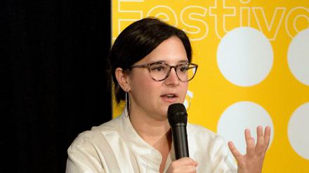 "New York Times"-Meinungsredakteurin Bari Weiss bei einer Podiumsdiskussion 2019 in Austin, Texas.