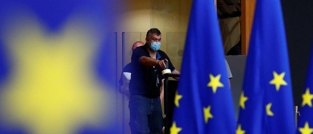Vorbereitungen zum EU-Gipfel in Brüssel