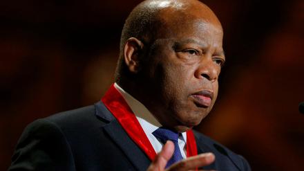 Der demokratische Kongressabgeordnete und Bürgerrechtler John Lewis auf einem Bild aus dem Jahr 2014.