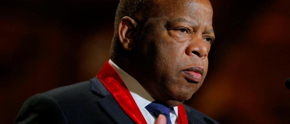 Der demokratische Kongressabgeordnete und Bürgerrechtler John Lewis auf einem Bild aus dem Jahr 2014.