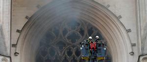 Feuerwehreinsatz in Nantes.