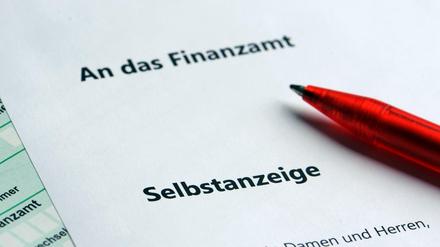 Ehrlich machen. Die Zahl der Selbstanzeigen von Steuerhinterziehern ist stark zurückgegangen in Berlin