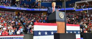 Donald Trump bei einem Wahlkampfauftritt.