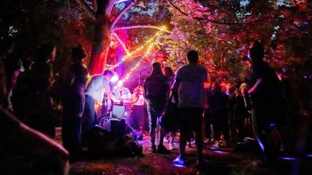 Feiern unter freiem Himmel: Sind Parks die neuen Clubs? Bisher finden die meisten Raves, wie hier in der Hasenheide, noch illegal statt.