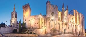 Kulisse ohne Darsteller. Wegen Covid-19 musste das Theaterfestival mit dem Papstpalast im Hintergrund in diesem Sommer abgesagt werden.