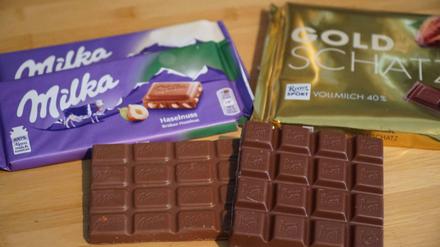 Zwei, die sich stritten - und zwar über zehn Jahre: Milka und Ritter Sport. Es ging um die Formfrage. 