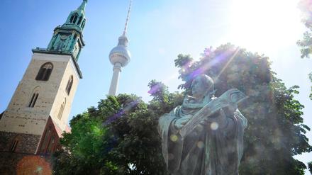 Unweit der Marienkirche wurde der Scheiterhaufen zusammengetragen.